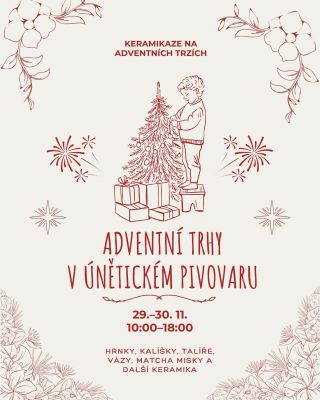 Chtěla bych vás moc pozvat na adventní trhy v Únětickým pivovaru, kde budu celý víkend se svojí keramikou.🤗 Beru s sebou...